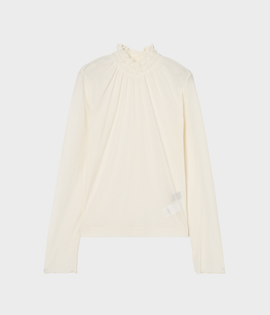 SHIRRING TURTLENECK 詳細画像 OFF WHITE 1