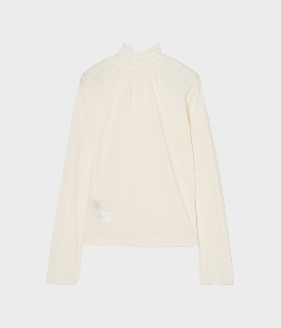 SHIRRING TURTLENECK 詳細画像 OFF WHITE 2