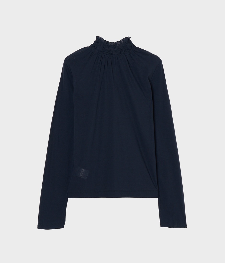 SHIRRING TURTLENECK 詳細画像 NAVY 2