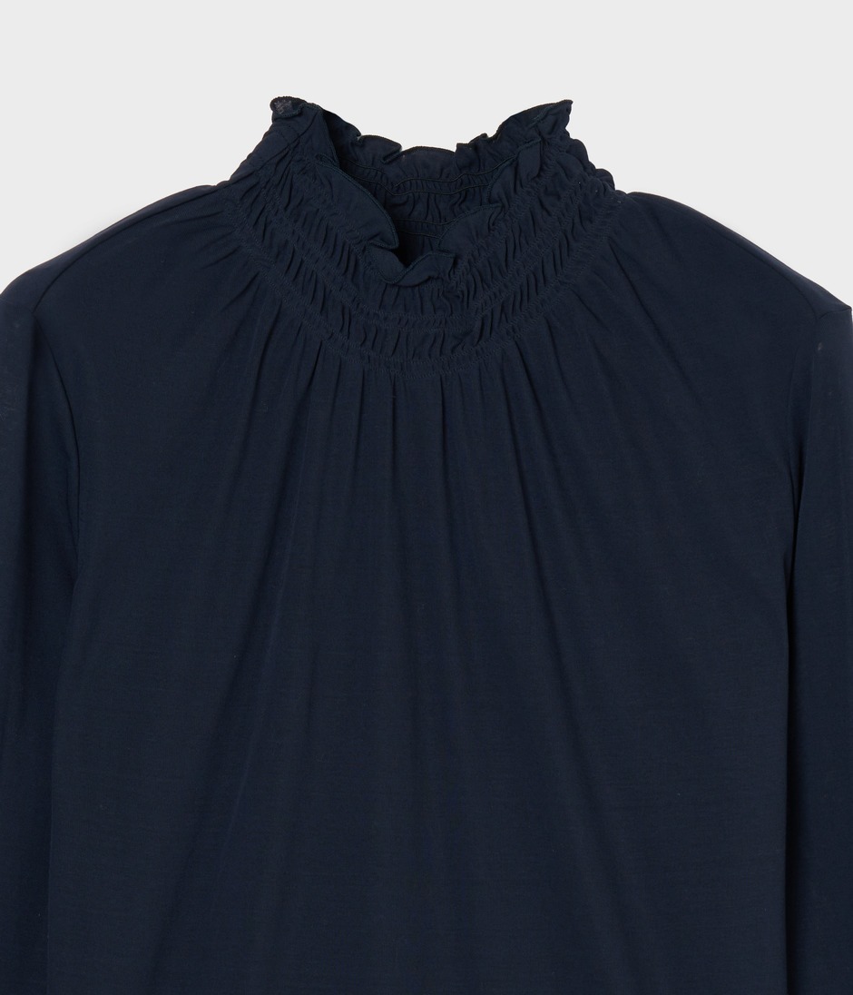 SHIRRING TURTLENECK 詳細画像 NAVY 3
