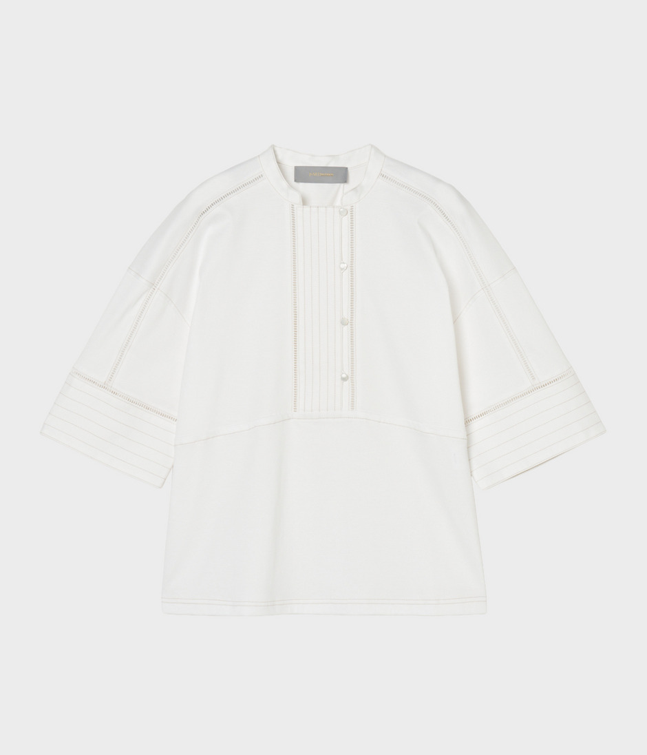 JERSEY TOP WITH STITCH 詳細画像 OFF WHITE 1