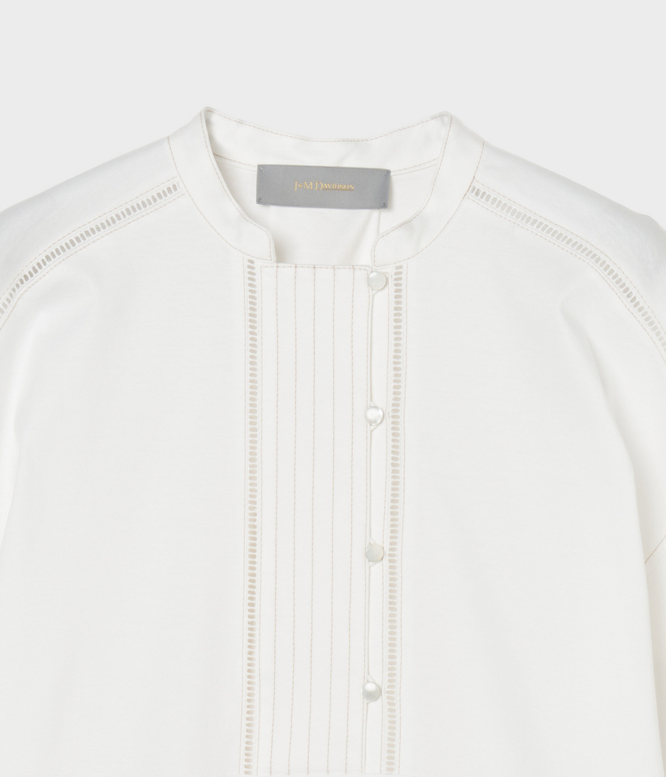 JERSEY TOP WITH STITCH 詳細画像 OFF WHITE 3