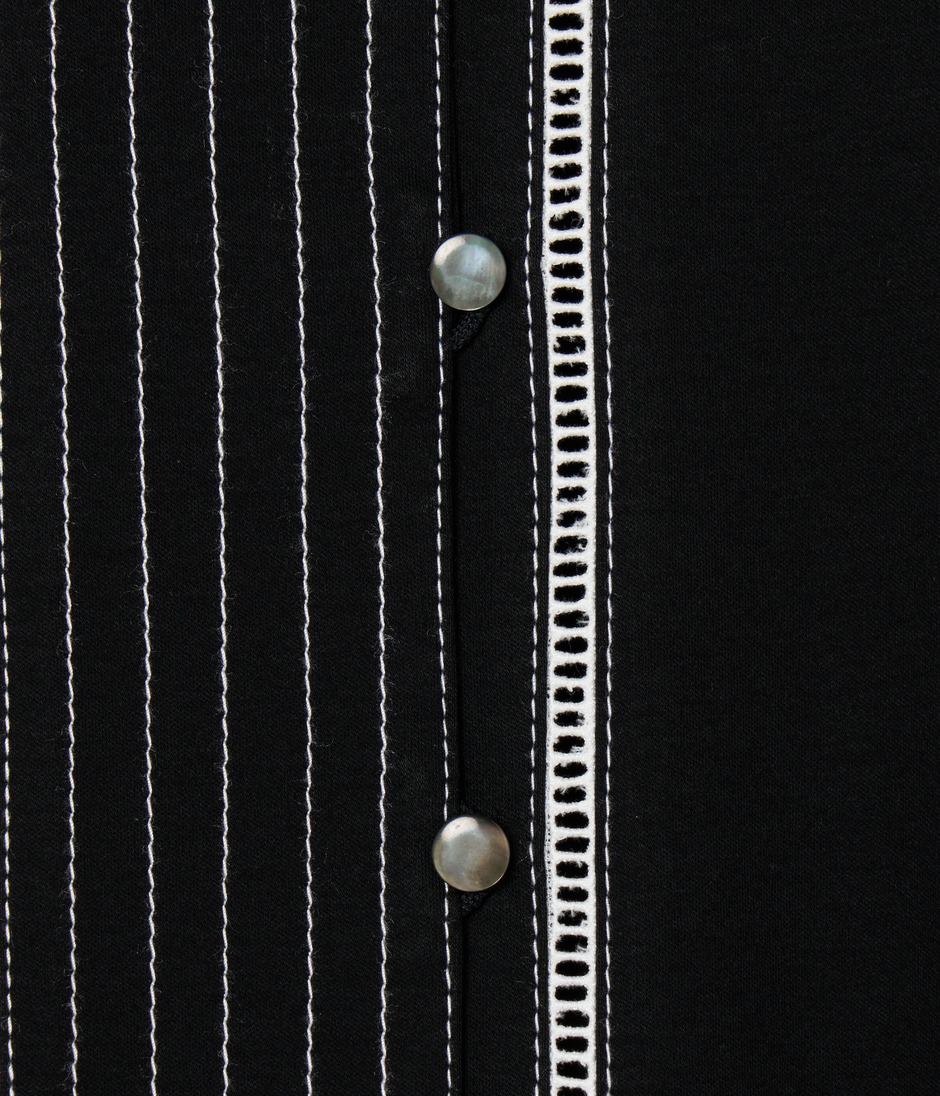 JERSEY TOP WITH STITCH 詳細画像 BLACK 6