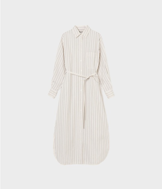 STRIPE SHIRT DRESS