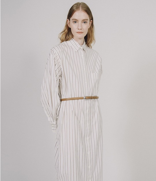 STRIPE SHIRT DRESS 詳細画像