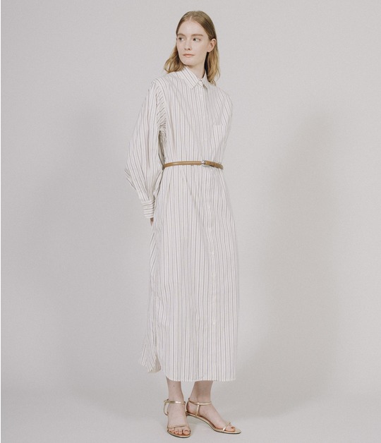 STRIPE SHIRT DRESS 詳細画像