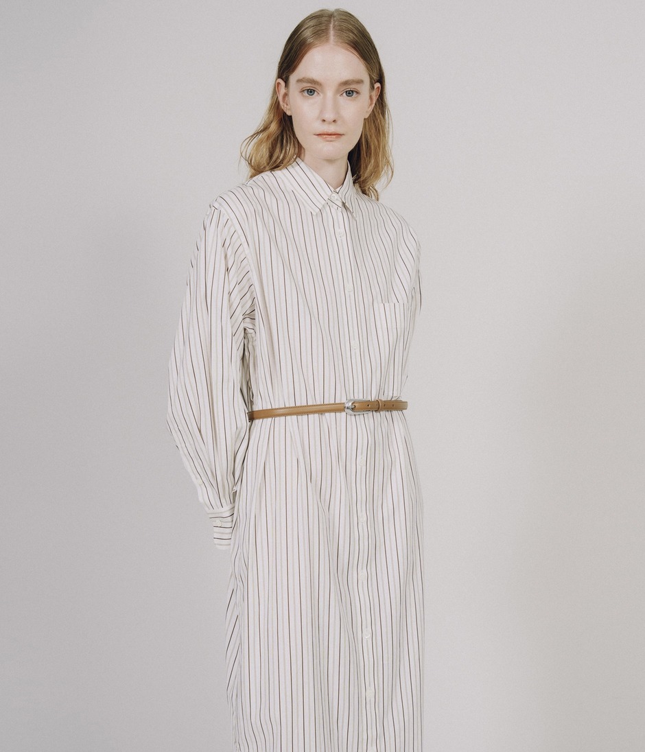 STRIPE SHIRT DRESS 詳細画像 PECAN 10