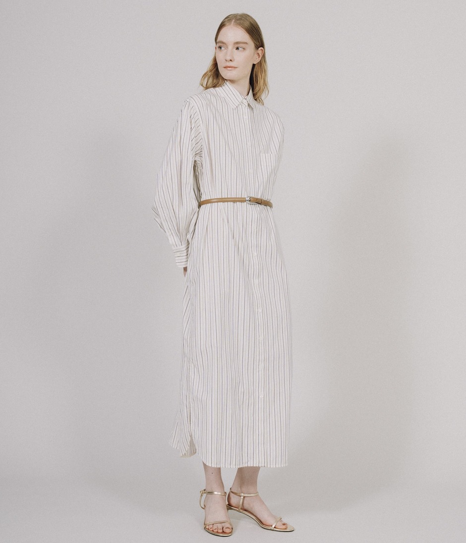 STRIPE SHIRT DRESS 詳細画像 PECAN 11