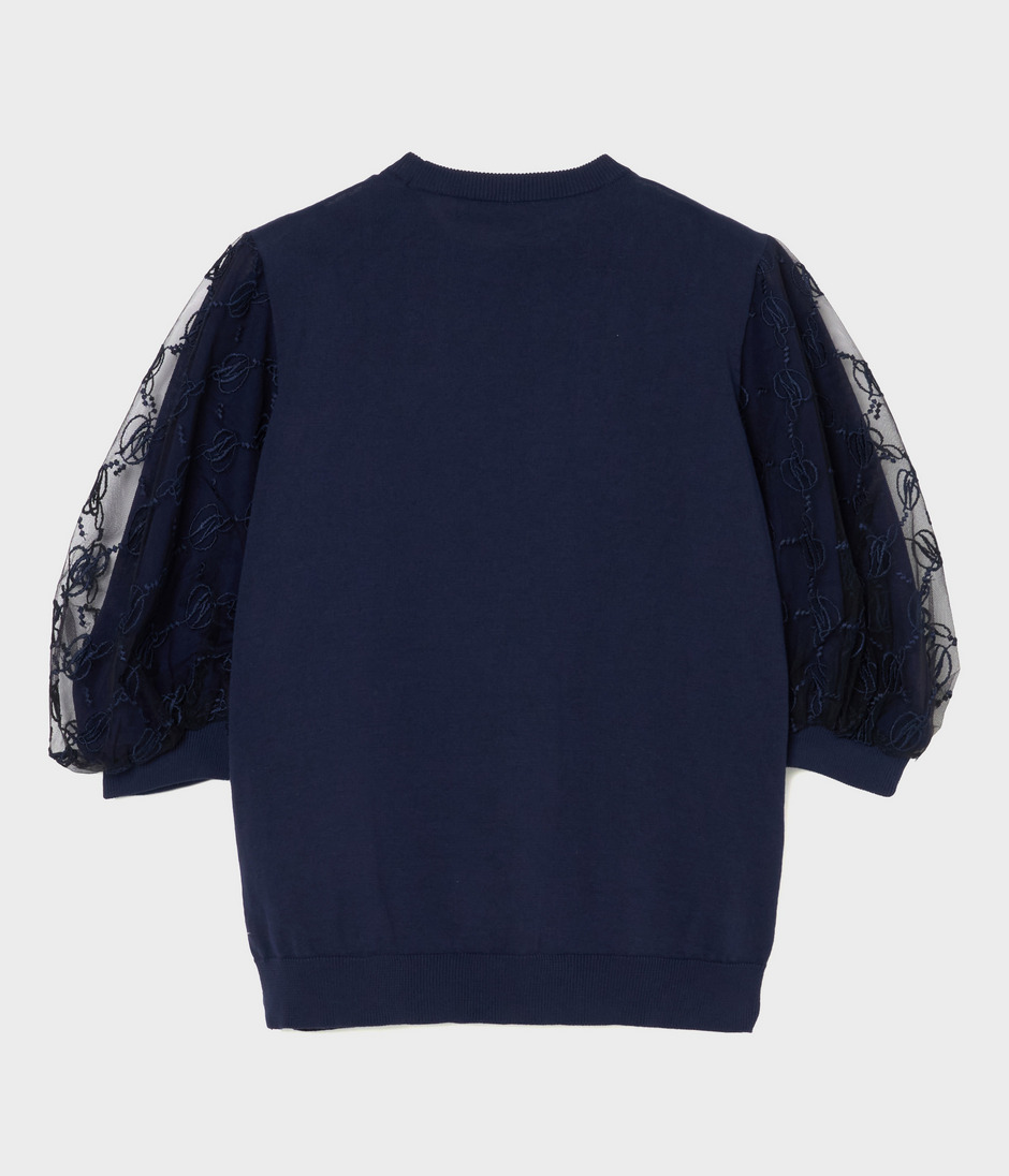 JMD TULLE TOP 詳細画像 NAVY 2