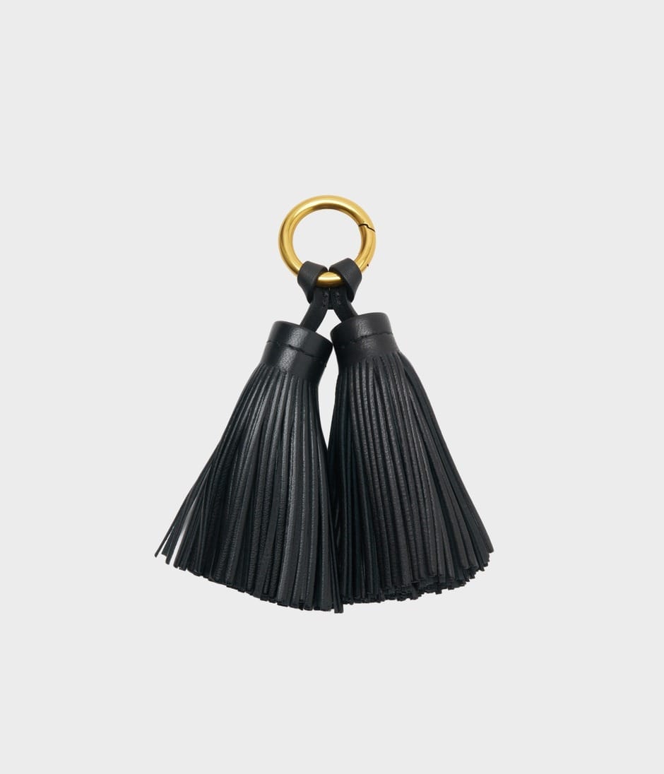 DOUBLE TASSEL CHARM 詳細画像 BLACK 1