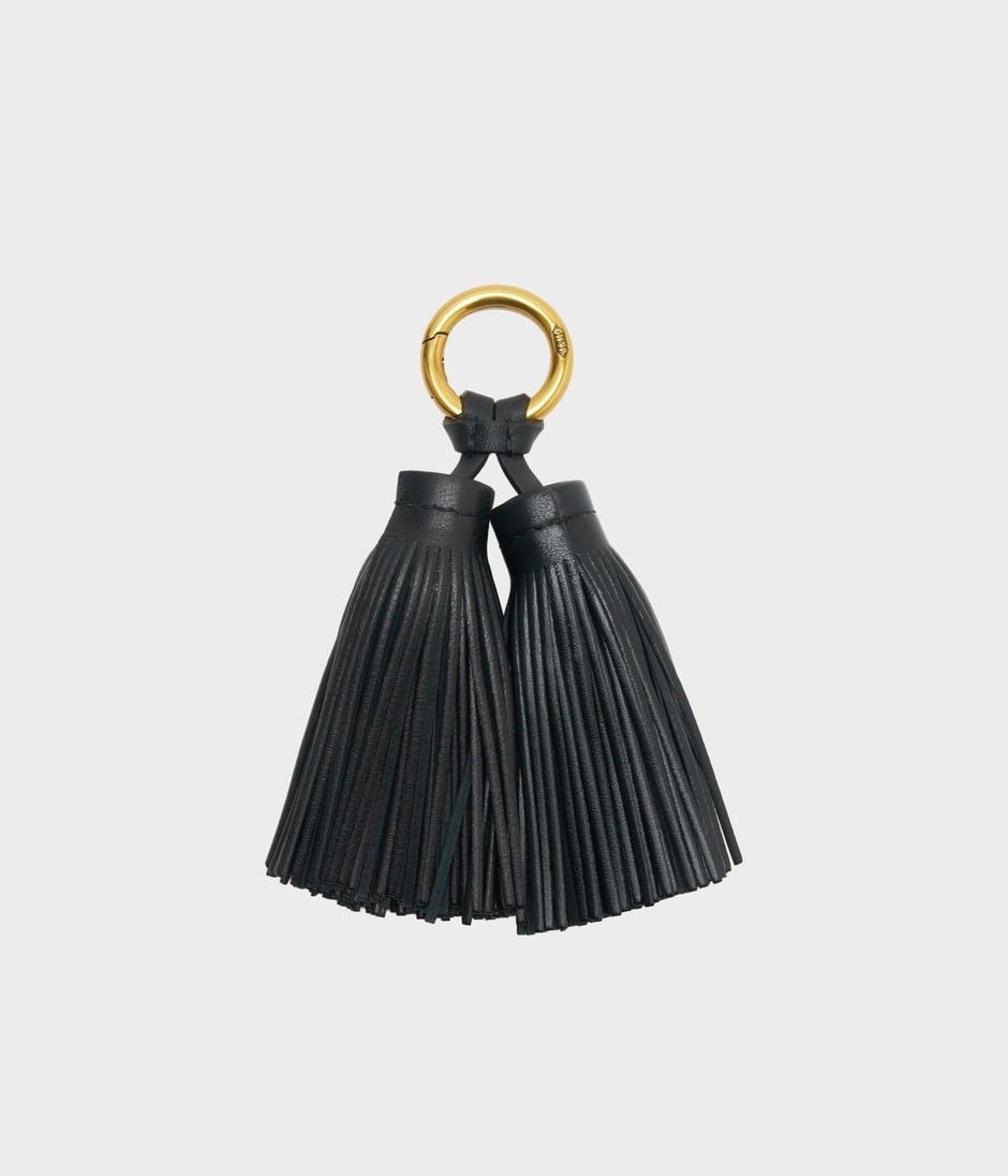 DOUBLE TASSEL CHARM 詳細画像 BLACK 2