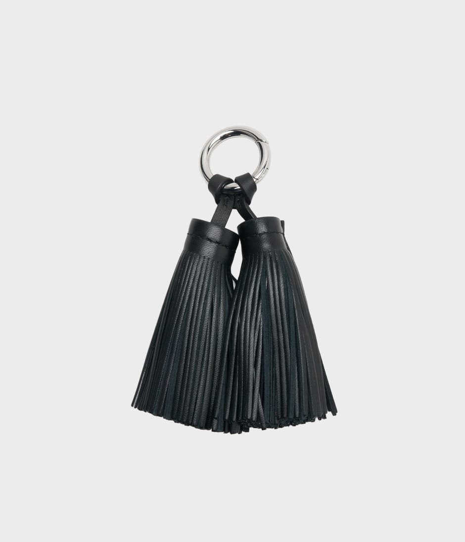 DOUBLE TASSEL CHARM 詳細画像 BLACK 1