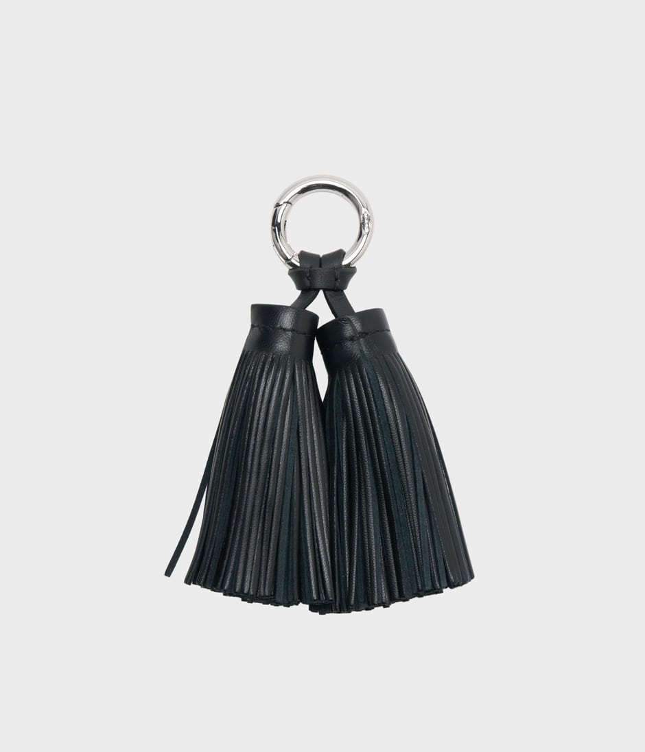 DOUBLE TASSEL CHARM 詳細画像 BLACK 2