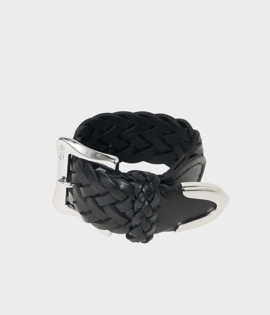 PLAITED ENVELOPE BRACELET 詳細画像 BLACK 2