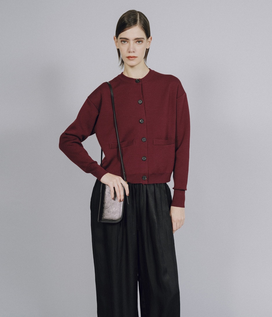 MILANO RIB CARDIGAN 詳細画像 WINE 10