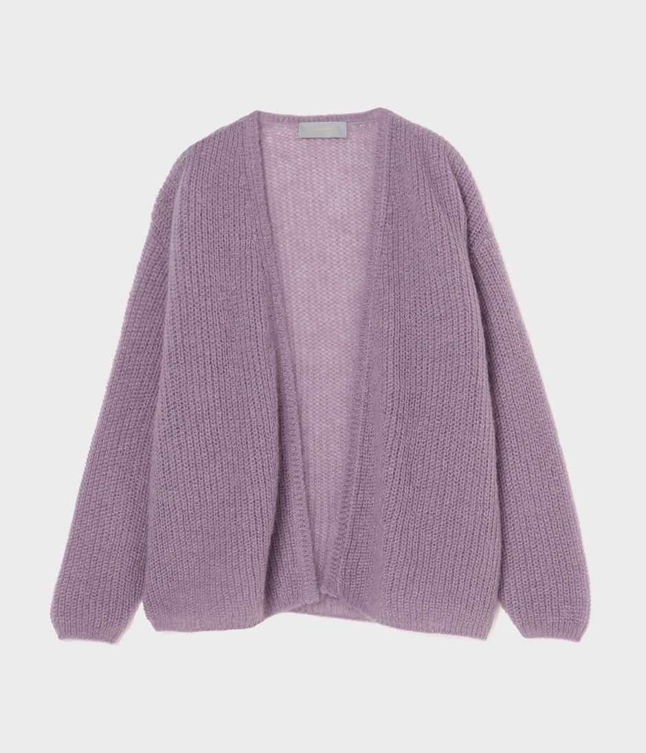 Mohair cardigan 詳細画像 PURPLE 1
