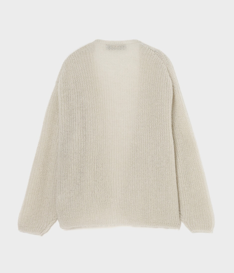 Mohair cardigan 詳細画像 LIGHT GREY 2