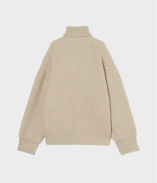 POLO NECK RIB PULLOVER 詳細画像