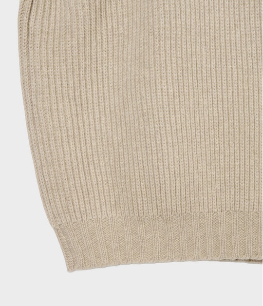 POLO NECK RIB PULLOVER 詳細画像