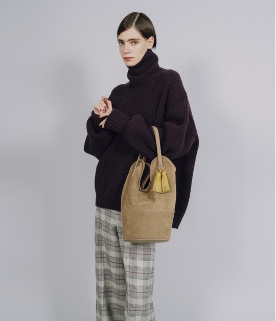 POLO NECK RIB PULLOVER 詳細画像