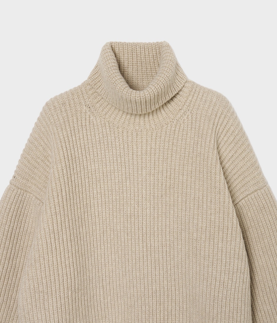 POLO NECK RIB PULLOVER 詳細画像 OFF WHITE 3
