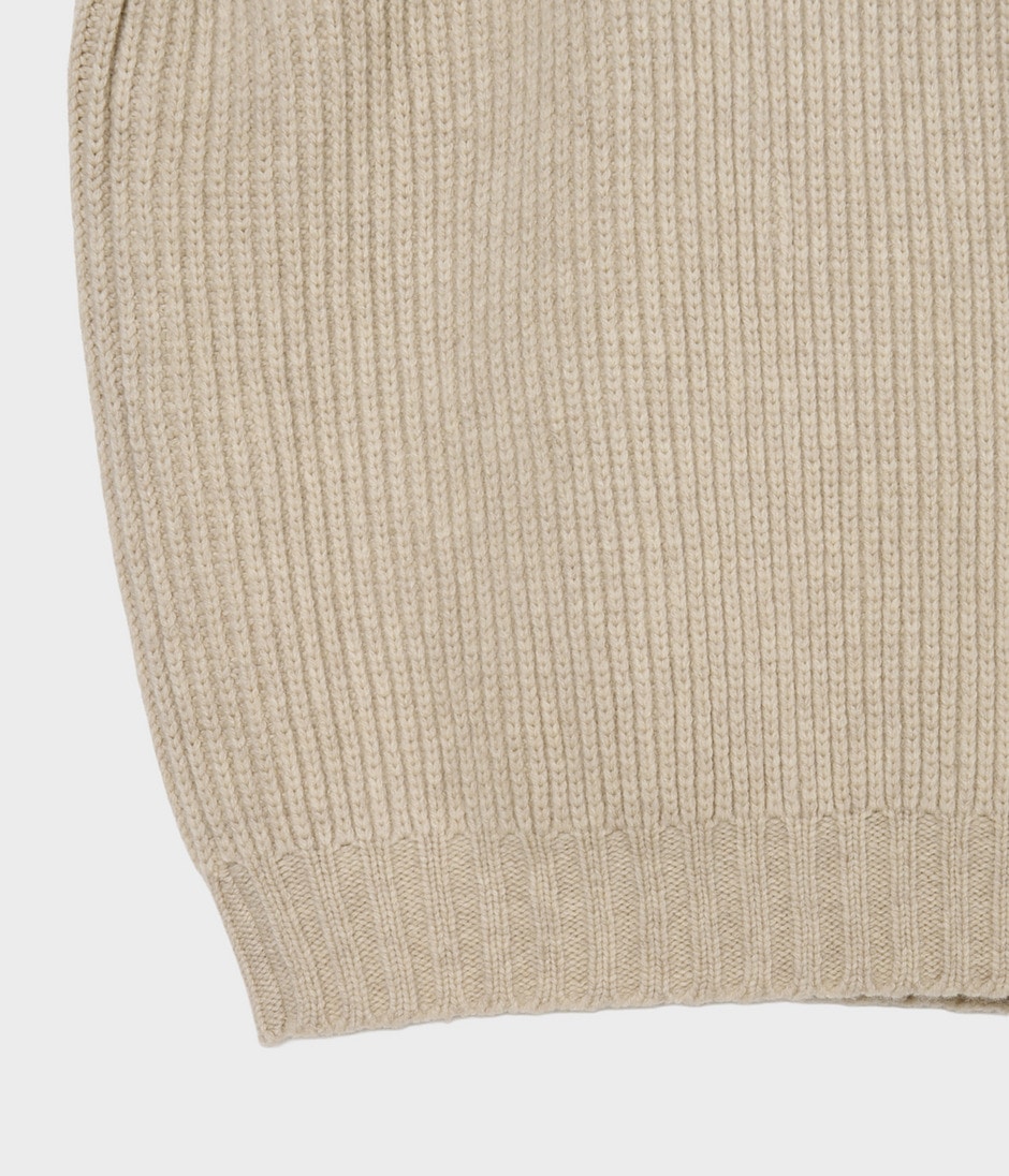POLO NECK RIB PULLOVER 詳細画像 OFF WHITE 5