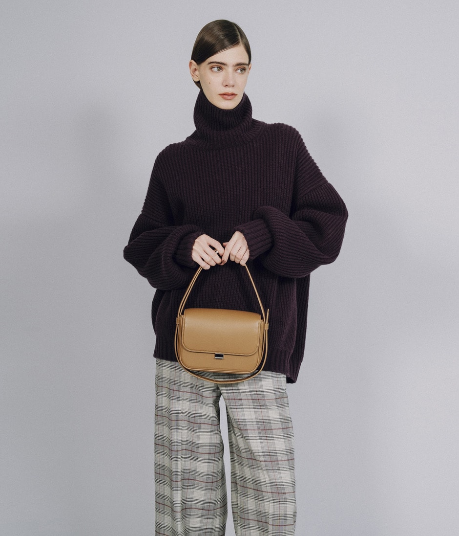 POLO NECK RIB PULLOVER 詳細画像 PURPLE 8