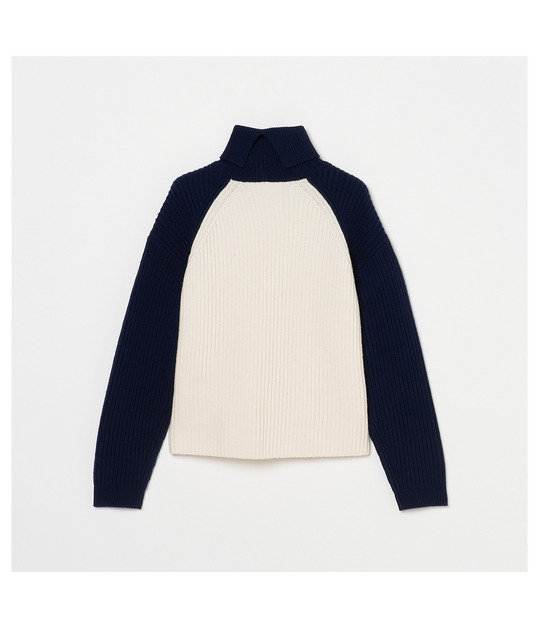 BICOLOR TURTLE NECK  詳細画像