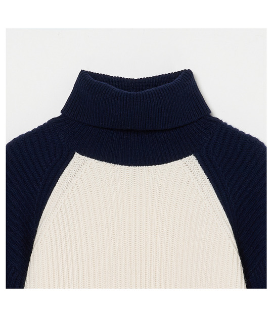 BICOLOR TURTLE NECK  詳細画像