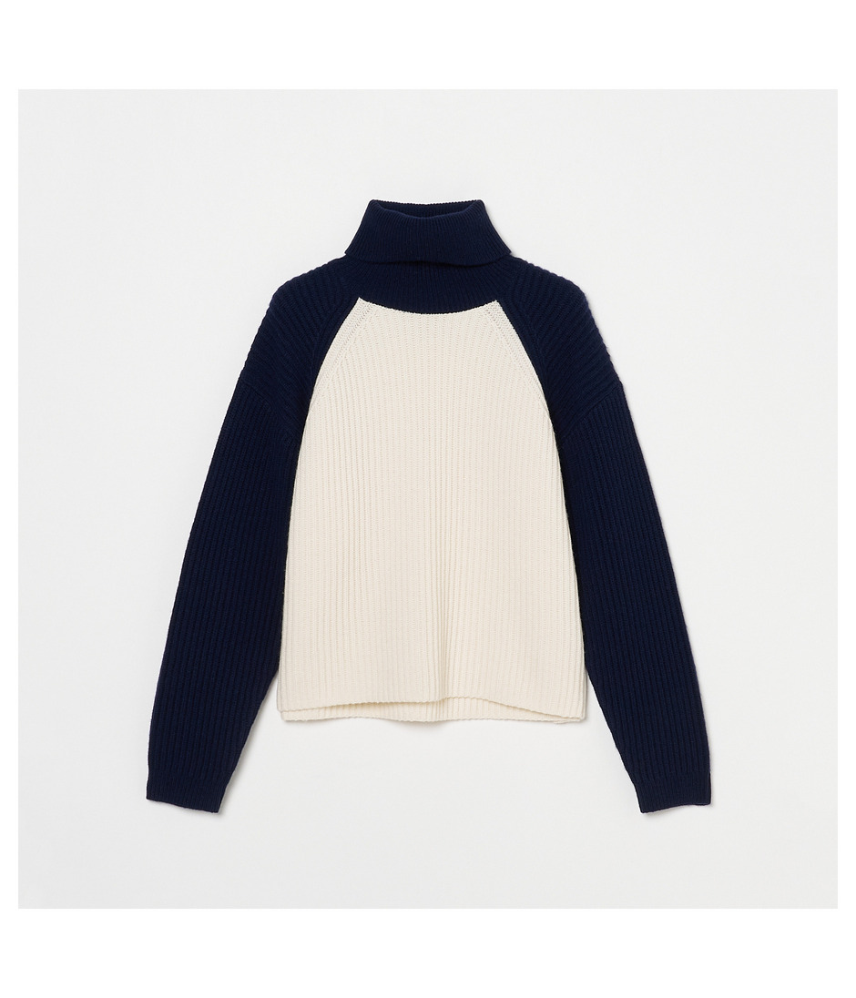 BICOLOR TURTLE NECK  詳細画像 OFF WHITE 1