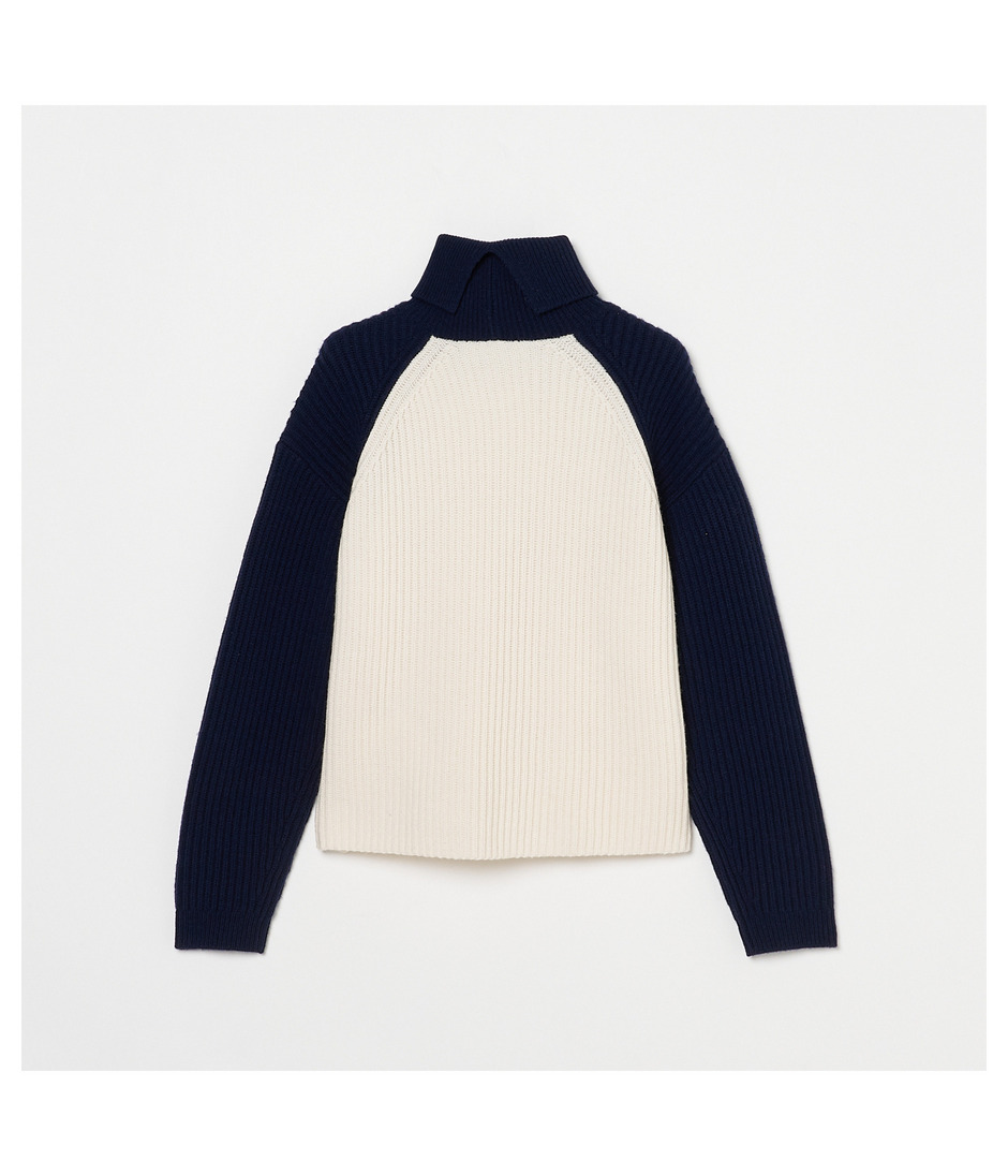 BICOLOR TURTLE NECK  詳細画像 OFF WHITE 2