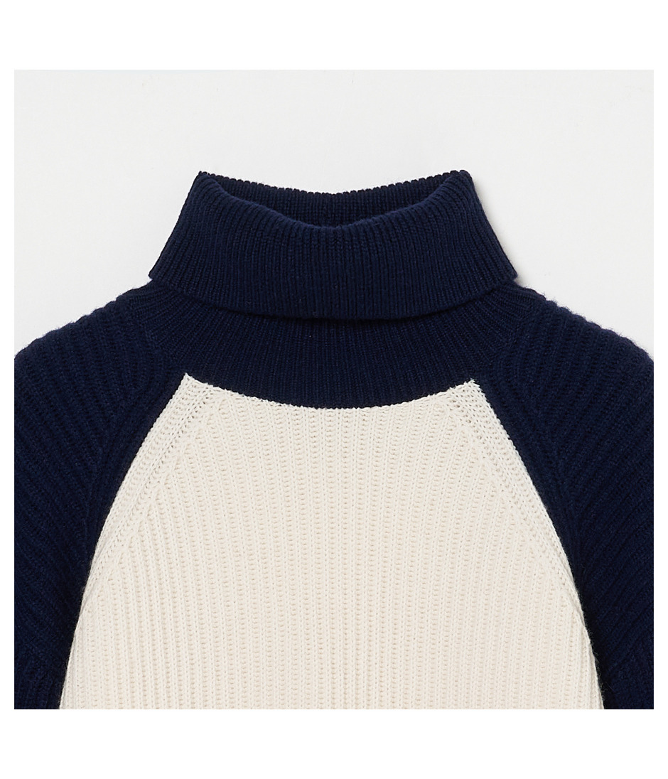 BICOLOR TURTLE NECK  詳細画像 OFF WHITE 3