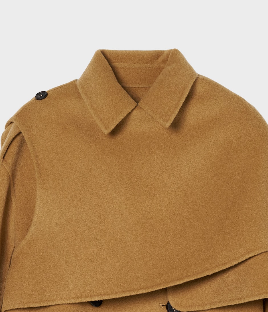 Short trench coat 詳細画像 CAMEL 3