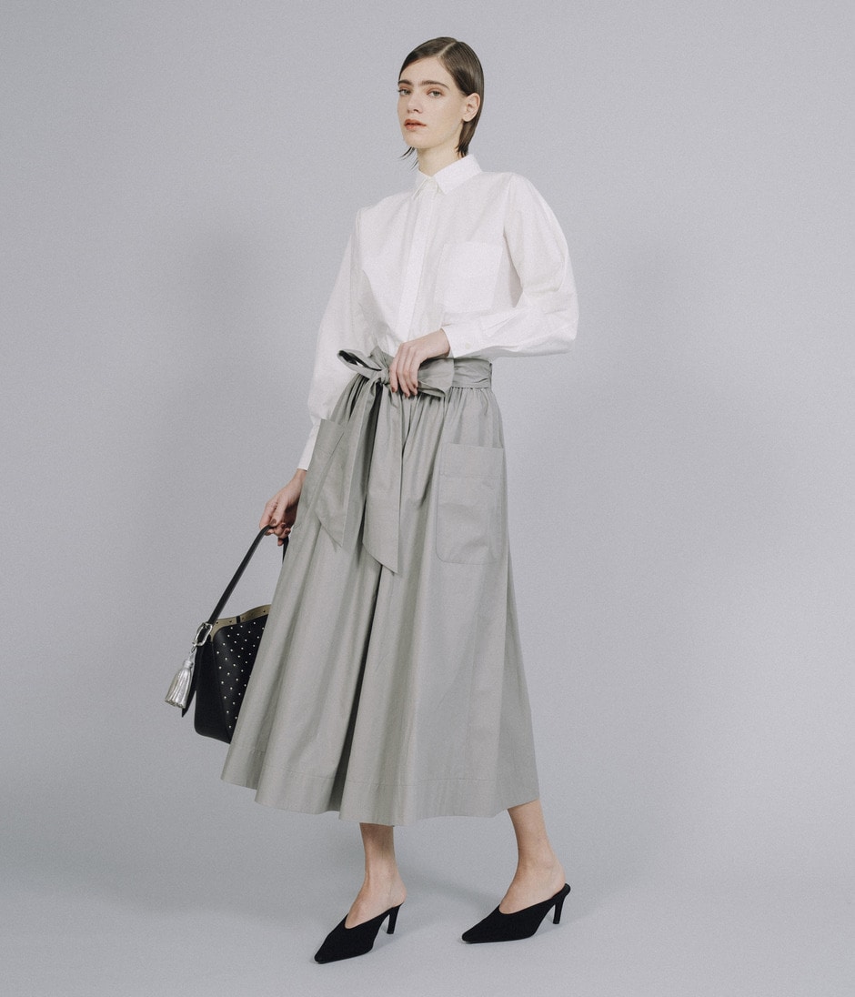 GATHERED SKIRT 詳細画像 GREY 8