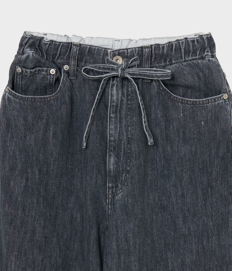 Drawstring denim 詳細画像 LIGHT GREY 3