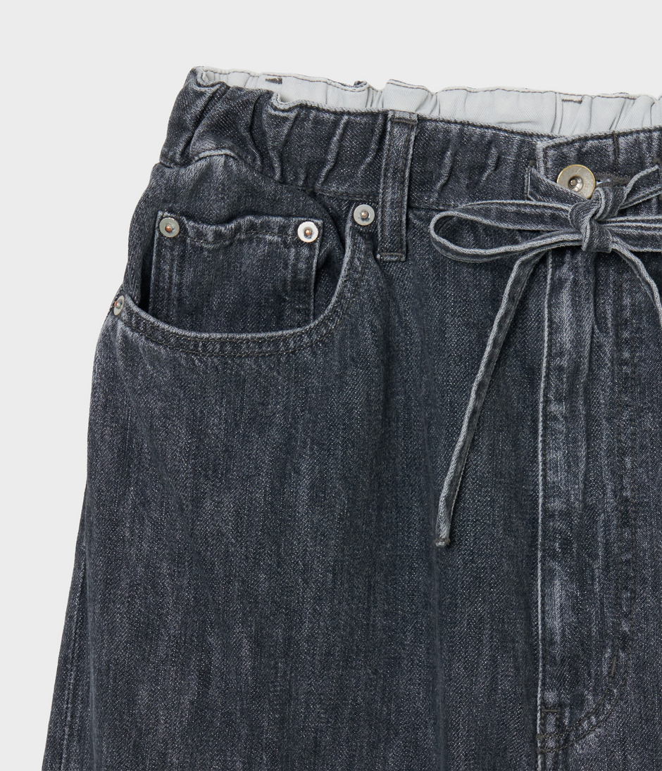 Drawstring denim 詳細画像 LIGHT GREY 4