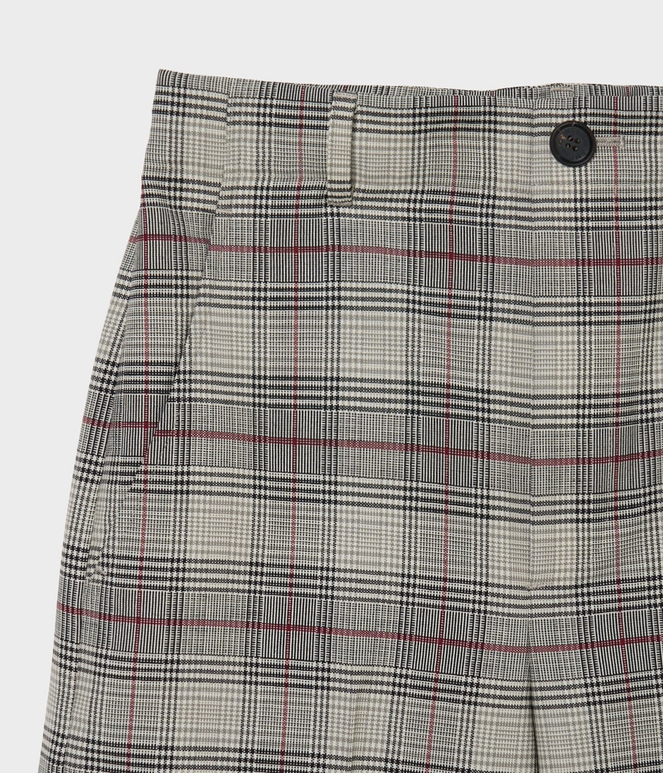 Glen plaid tucked trousers 詳細画像 CHECK-1 4