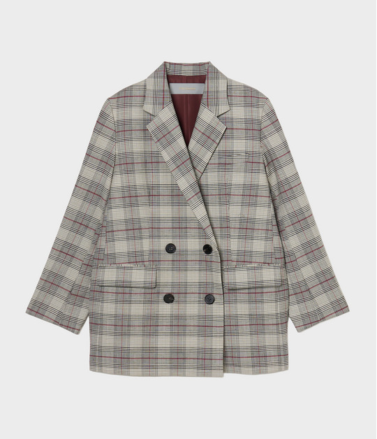 Glen plaid jacket