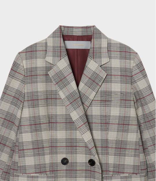 Glen plaid jacket 詳細画像