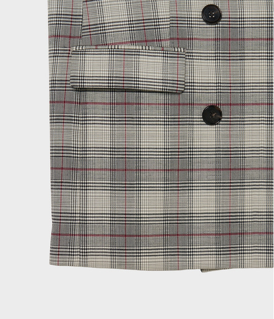 Glen plaid jacket 詳細画像
