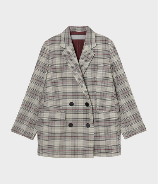 Glen plaid jacket