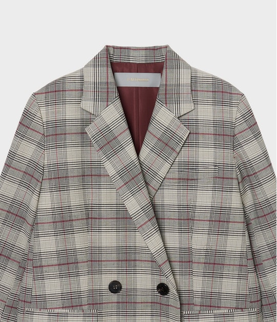 Glen plaid jacket 詳細画像