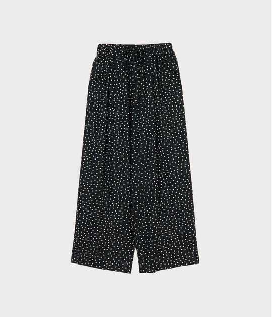 POLKA DOT DRAWSTRING TROUSERS
