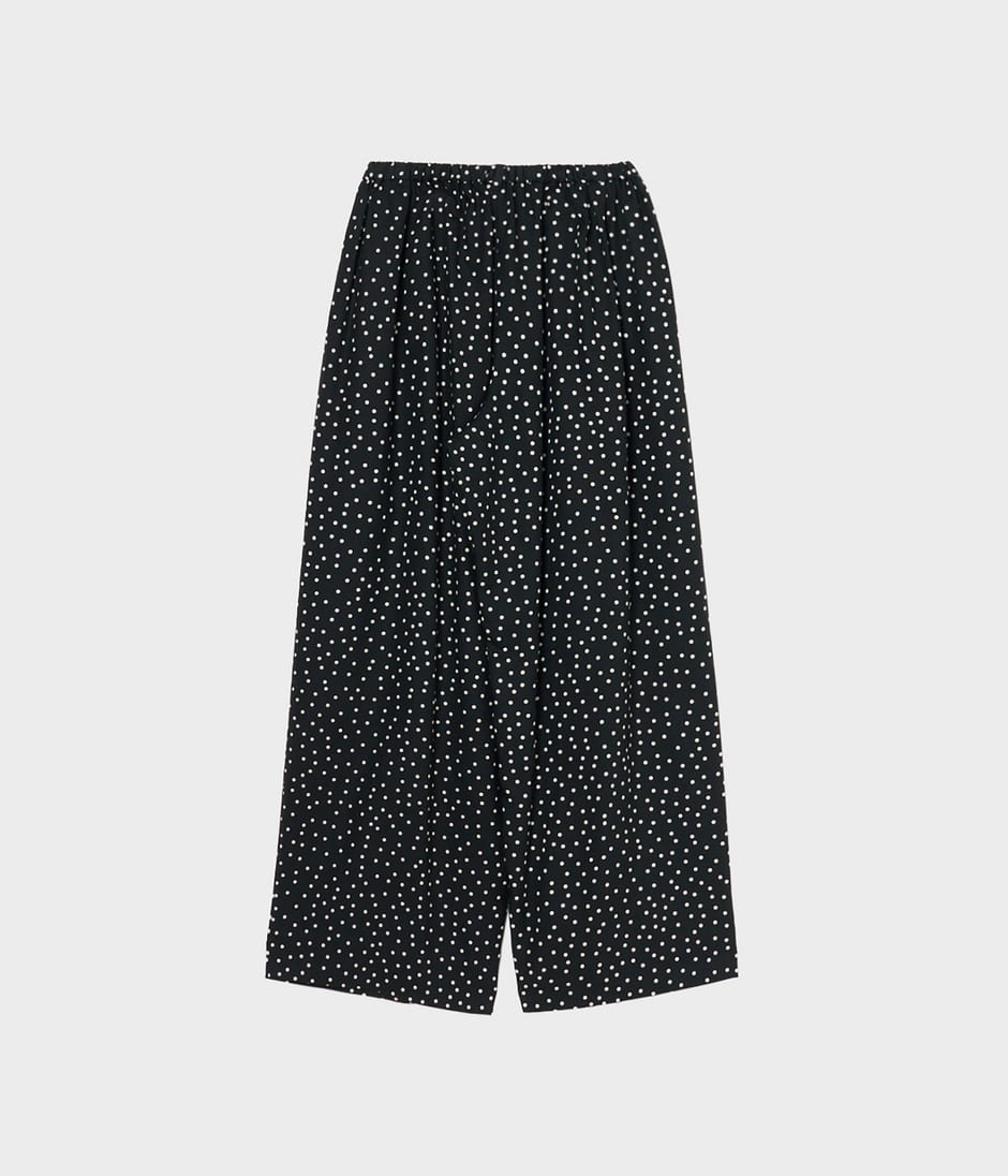 POLKA DOT DRAWSTRING TROUSERS 詳細画像 BLACK&WHITE 2