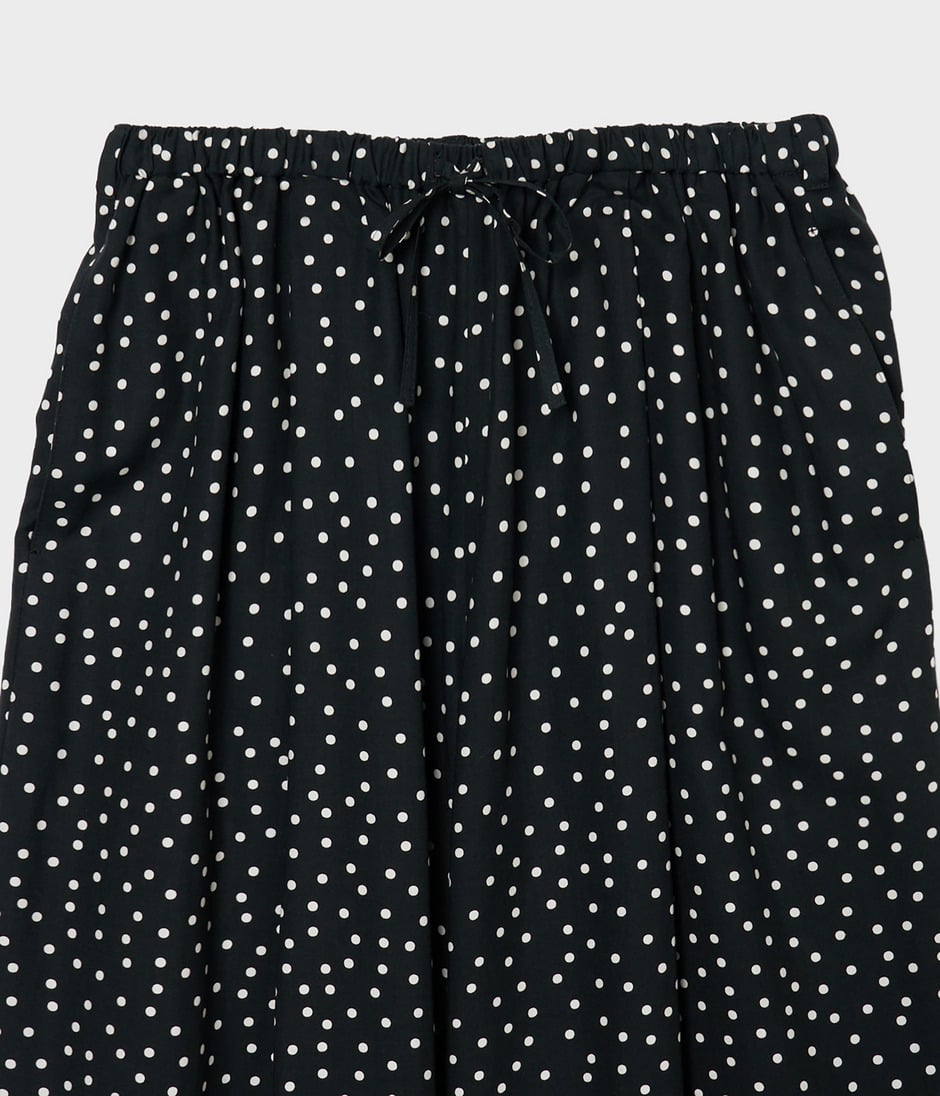POLKA DOT DRAWSTRING TROUSERS 詳細画像 BLACK&WHITE 3