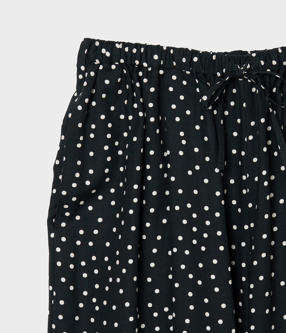 POLKA DOT DRAWSTRING TROUSERS 詳細画像 BLACK&WHITE 4