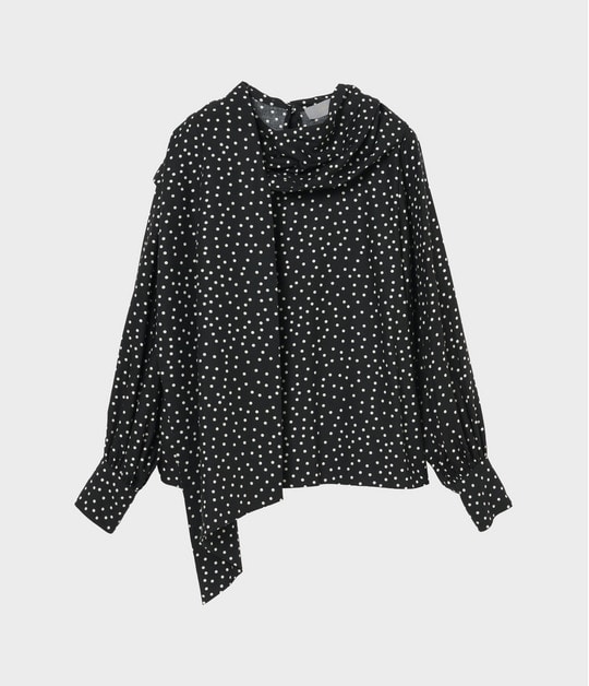 POLKA DOT BOW BLOUSE