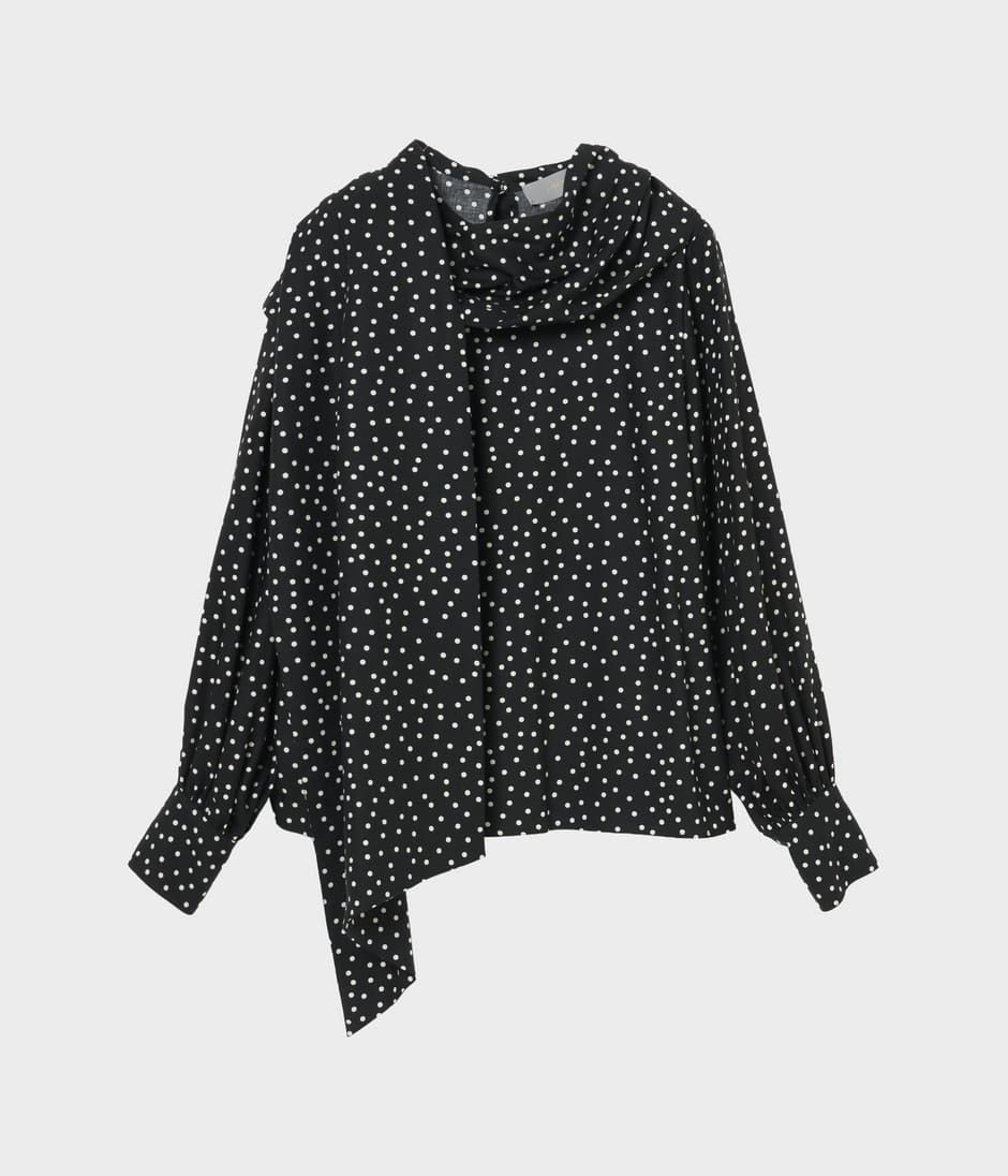 POLKA DOT BOW BLOUSE 詳細画像 BLACK&WHITE 1