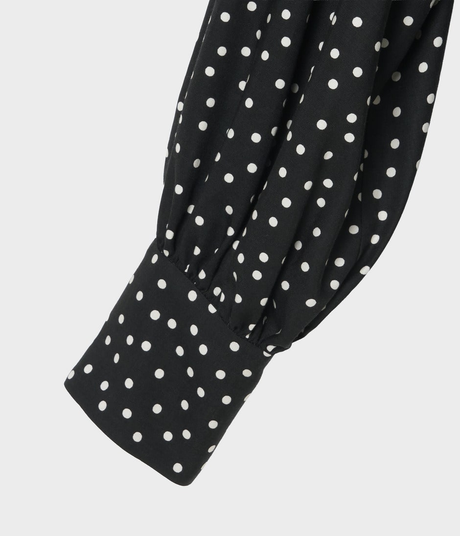 POLKA DOT BOW BLOUSE 詳細画像 BLACK&WHITE 4