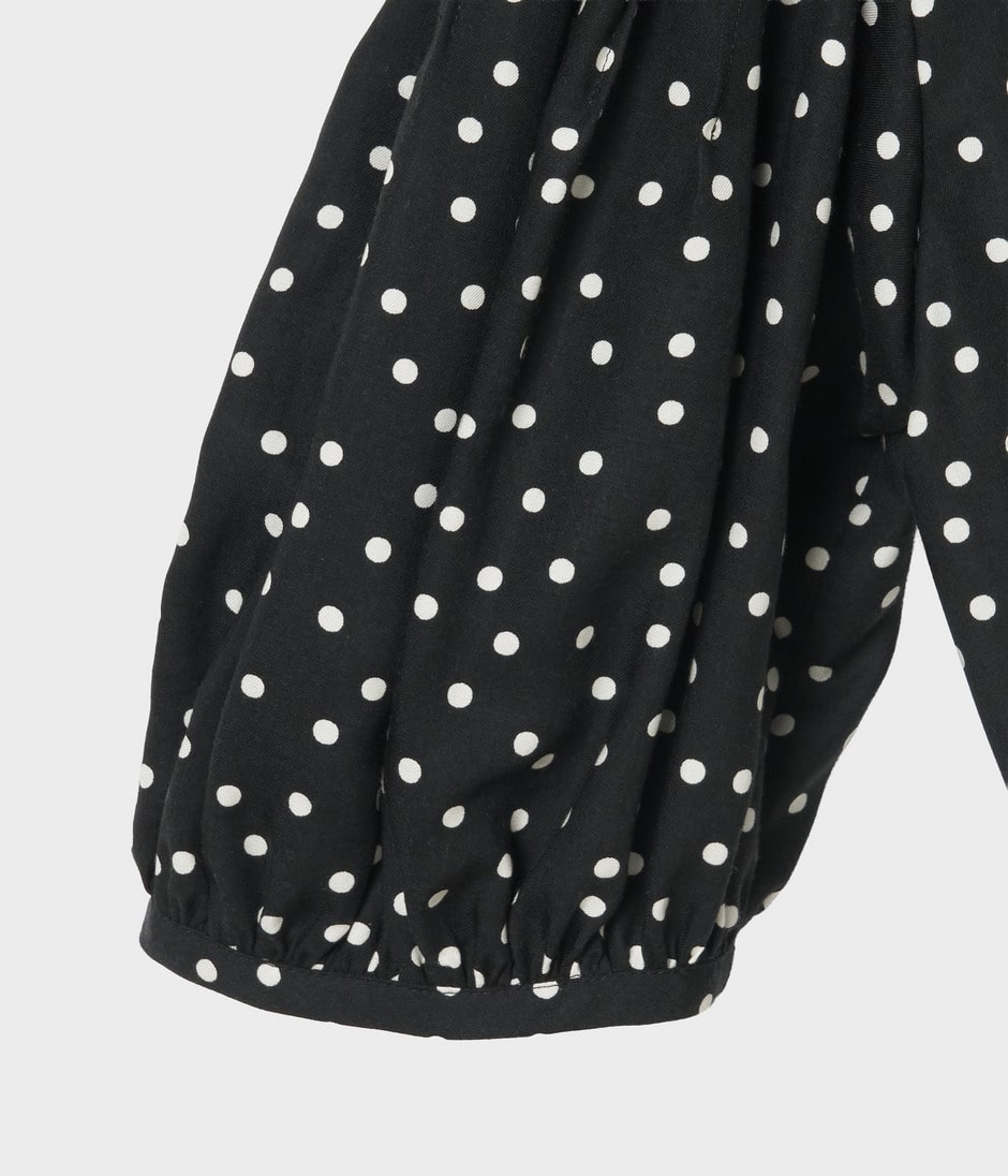 POLKA DOT TIE DRESS 詳細画像 BLACK&WHITE 4